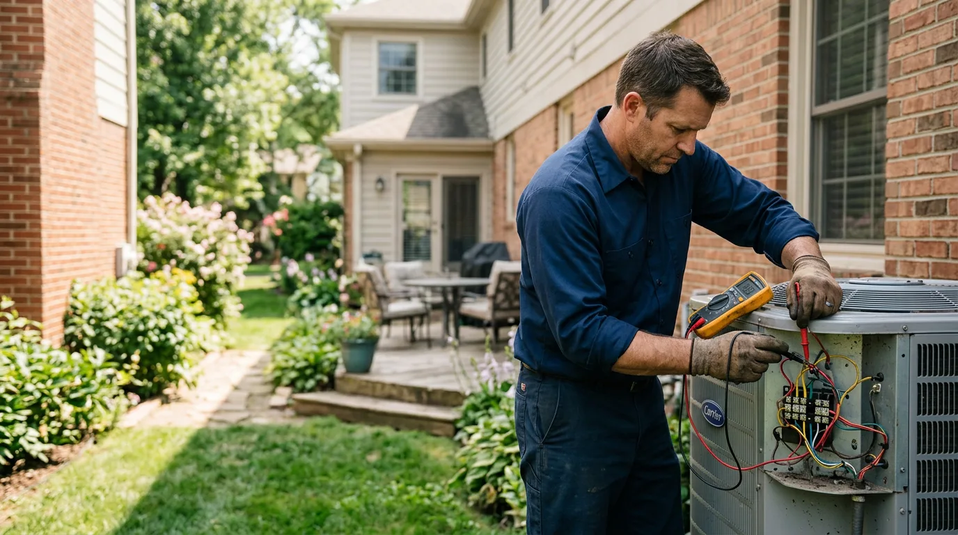 HVAC technician working near Red Bank, TN